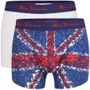 Ben Sherman Men's 2-Pack Union Jack Boxer - Multi/White - S - Multi/White Bild 1