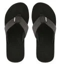 Dunlop Men's Embossed Slide Flip Flops - Black/White - 6 - Black/White Bild 1