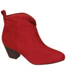Odeon Women's Heeled Ankle Boots - Red - 3 - Rot Bild 1