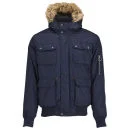 Ringspun Men's Trev Bomber Parka Coat - Navy - S - Marineblau Bild 1