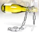 Wein Flaschenhalter, Kette Bild 1