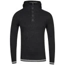 Brave Soul Men's Gavara Knitted Hooded Jumper - Charcoal - S - Dunkelgrau Bild 1