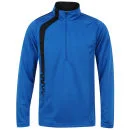 Reebok Men's Half Zip Long Sleeved T-Shirt - Blue - XXL - Blau Bild 1