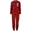Minnie Mouse Damen Bedruckt Fleece Onesie - Schwarz & Red - 8 - Black & Red Bild 1