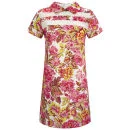 LOVE Damen Contrast Shift Kleid - Tapestry Foral - XS - Rosa Bild 1