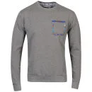 D-Code Men's Luke Aztec Crew Neck Sweatshirt - Mid Grey Marl - S - Mid Grey Marl Bild 1