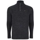 Ringspun Men's Tomales Funnel Knit - Navy Marl - S - Dunkelblau meliert Bild 1