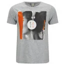 Bench Men's Printed Constant T-Shirt - Grey Marl - S - Grau Bild 1