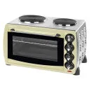 Elgento 28 Litre Cream Mini Oven with Double Hot Plates Bild 1