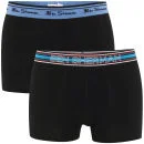 Ben Sherman Men's 2-Pack Boxers - Black and Red With Contrast Waistband - S - Black/Red Bild 1