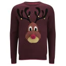 Threadbare 'Rudolph'-Weihnachtspullover für Männer - rot - S - Rot Bild 1
