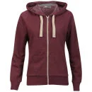 Brave Soul Women's Adrian Hooded Zip Through - Burgundy Marl - S - Burgundy Marl Bild 1