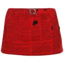 John Galliano Women's News Print Beach Skirt - Red - 10 - Rot Bild 1