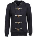 Brave Soul Women's Toggle Jersey Jacket - Navy - S - Marineblau Bild 1