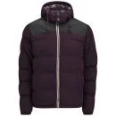 Soul Star Men's Swoosh Jacket - Burgundy - S - Bordeauxrot Bild 1