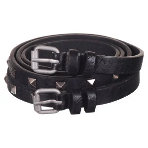 BENCH ELEN STUDDED DOUBLE BELT - S-M - Schwarz Bild 1