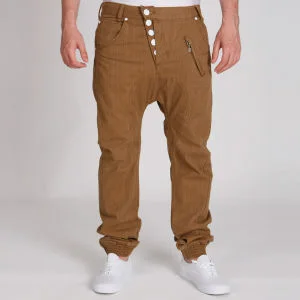 Brave Soul Men's Cuffed Chinos - Tobacco - 30R - Tobacco Bild 1