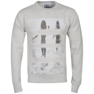 Carter Herren Beach Babes Crew Sweat - Grau Marl - S - Grau meliert Bild 1