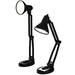 Mini Retro LED Schreibtischlampe, Leselicht, schwarz Bild 1