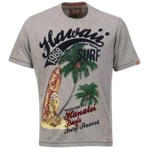 Tokyo Laundry Men's Hahalei T-Shirt - Light Grey Marl - S - Hellgrau meliert Bild 1