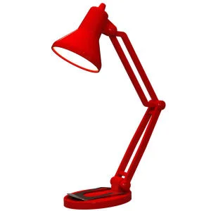 Mini Retro LED Schreibtischlampe, Leselicht, rot Bild 1