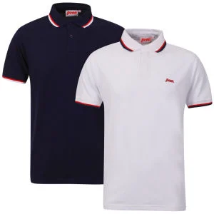 Penn Men's 2-Pack Polo Pen185 - White/Navy - S - White/Navy Bild 1