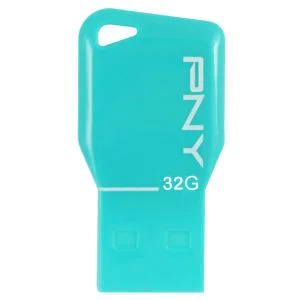 PNY Key Attache 32GB USB 2.0 Flash Drive - Blue Bild 1