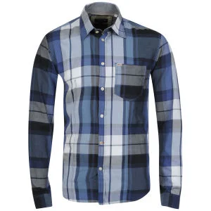 Jack & Jones Vintage Men's 500 Checked Shirt - Blue - XXL - Blau Bild 1