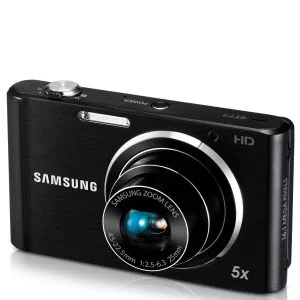 Samsung ST77 Compact Digital Camera (16MP, 5x Optical, 2.7Inch LCD) - Black Bild 1