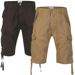 55 Soul Men's 2-Pack Conway Shorts - Charcoal/Stone - 28 - Charcoal/Stone Bild 1