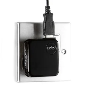Veho USB Ladegerät für iPod/iPhone/iPad/USB - Schwarz Bild 1