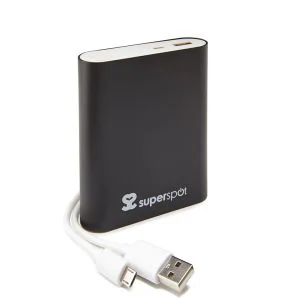 Superspot 10400 MAH Universal Portable Charger Power Bank - Black Bild 1