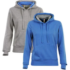 Brave Soul Women's 2 Pack Hoodies - Grey/Blue - S - Bunt Bild 1
