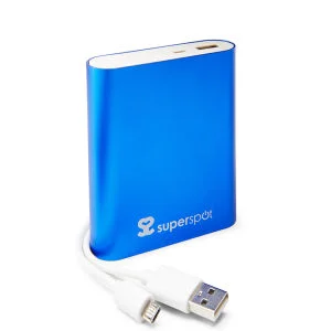 Superspot 10400 MAH Universal Portable Charger Power Bank - Blue Bild 1