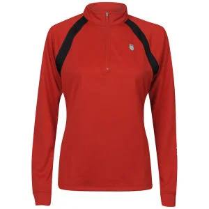 K-Swiss Women's Accomplish WS Half-Zip Top - Formula One Red/Black - XS - Formula One Red/Black Bild 1