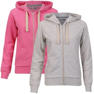 Brave Soul Women's 2-Pack Hoody - Cerise Pink/Oatmeal Marl - S - Cerise Pink/Oatmeal Marl Bild 1
