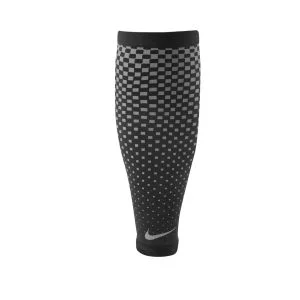 Nike Dri-Fit 360 Calf Sleeves - Black/Silver - S-M - Schwarz Bild 1