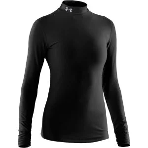 Under Armour Damen Coldgear Kompression Mock Langarm Top - Schwarz/Silber - XS - Schwarz/Silber Bild 1