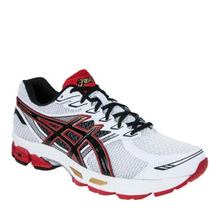 Asics Herren Gel Phoenix 6 Laufschuhe - Weiß/Schwarz/Rot - 7 - White/Black/Red Bild 1