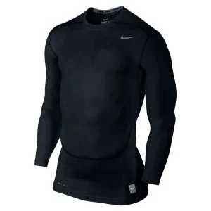 Nike Männer Core Kompression Langarm T-Shirt - Schwarz - S - Schwarz Bild 1