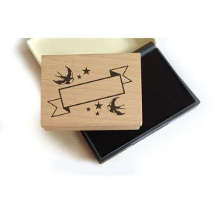 Lollipop Bookplate Stamp Set: Swallows Bild 1