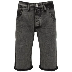 Soul Star Männer Denim Shorts - Grau - 28R - Grau Bild 1