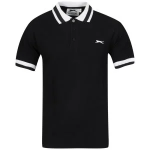 Slazenger Men's Waffle Polo - Black - S - Schwarz Bild 1