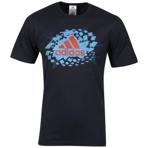 adidas Men's Explosion T-Shirt - Dark Navy/Red - S - Dark Navy/Red Bild 1