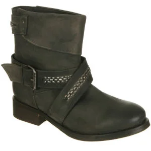 French Connection Women's Kesham Cross Stapled Boot - 3 - Schwarz Bild 1