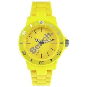 Bench Women's Plastic Yellow Bracelet Strap Watch Bild 1