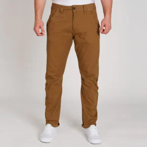 Brave Soul Men's Wave Chinos - Tobacco - 30R - Tobacco Bild 1