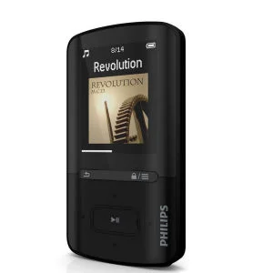 Philips GoGear Vibe 8GB MP3 Video Player mit Fullsound und UKW Radio, schwarz Bild 1