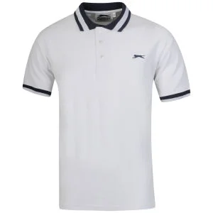 Slazenger Men's Waffle Polo - White - S - Weiß Bild 1