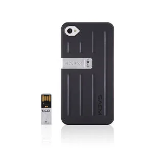 Veho SAEM S7 iPhone Case with Integrated 8GB USB Pen Drive - for iPhone 4/4S - Black Bild 1
